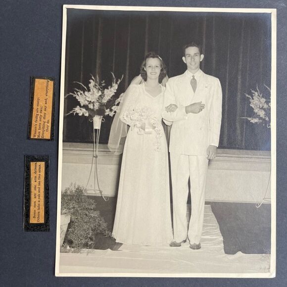 Love and Marriage Vintage Antique Couple Portrait Snapshot Photograph Lot - Picture 4 of 14